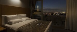 Panoramic Double Room, Balcony, City View | Desk, laptop workspace, free WiFi