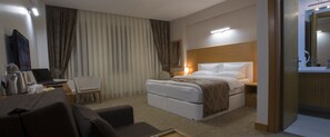 Panoramic Double Room, Balcony, City View | Desk, laptop workspace, free WiFi