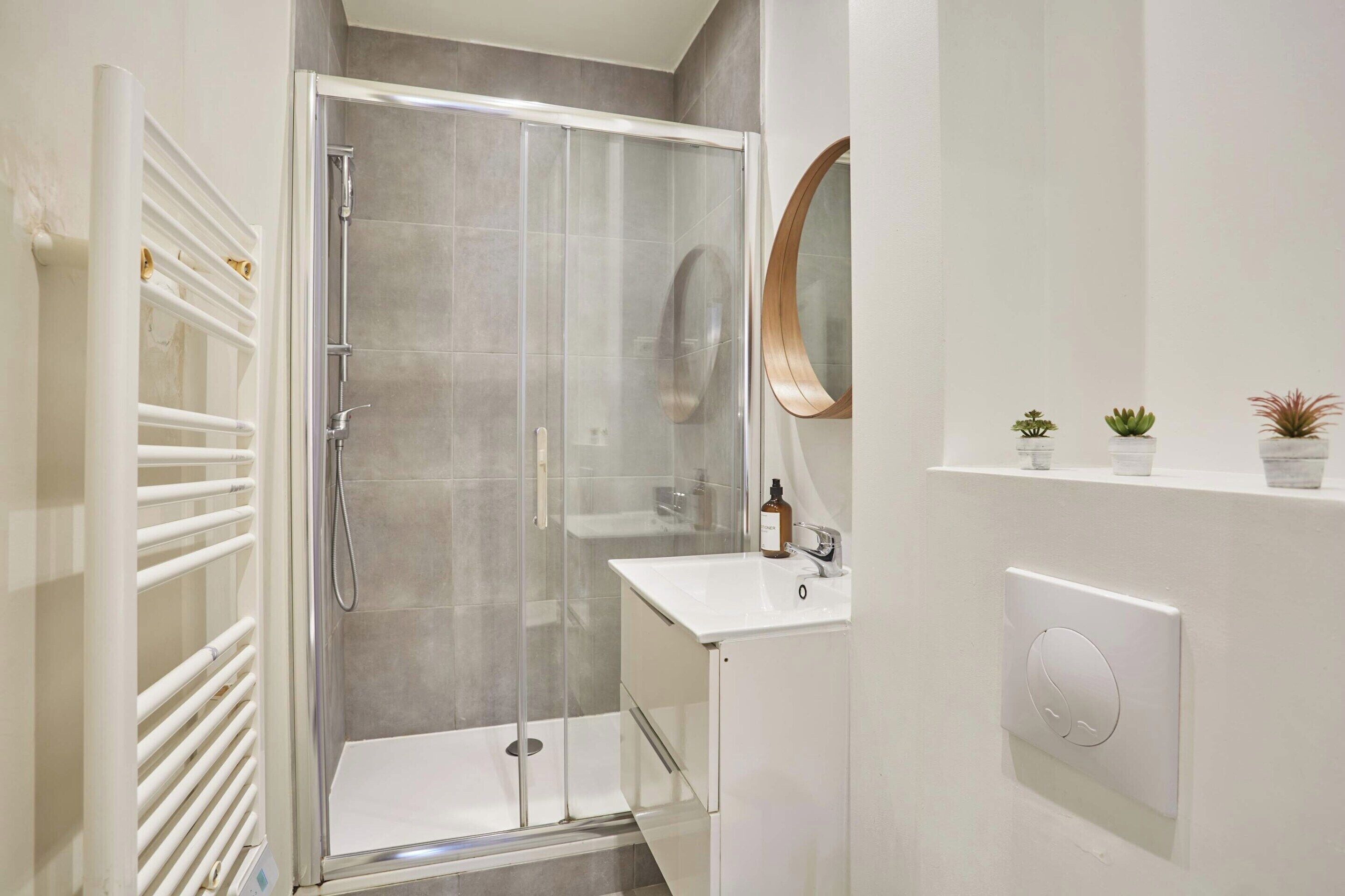 Apartment | Bathroom | Hair dryer, shampoo