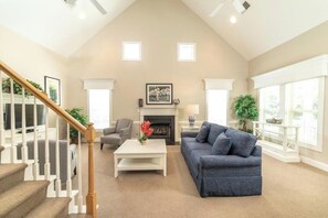 TV, fireplace, DVD player, table tennis