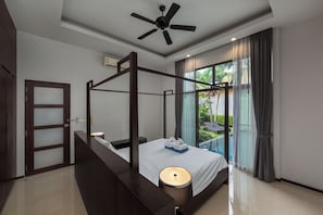 Standard Villa, 2 Bedrooms, Pool View | In-room safe, laptop workspace, iron/ironing board, free WiFi