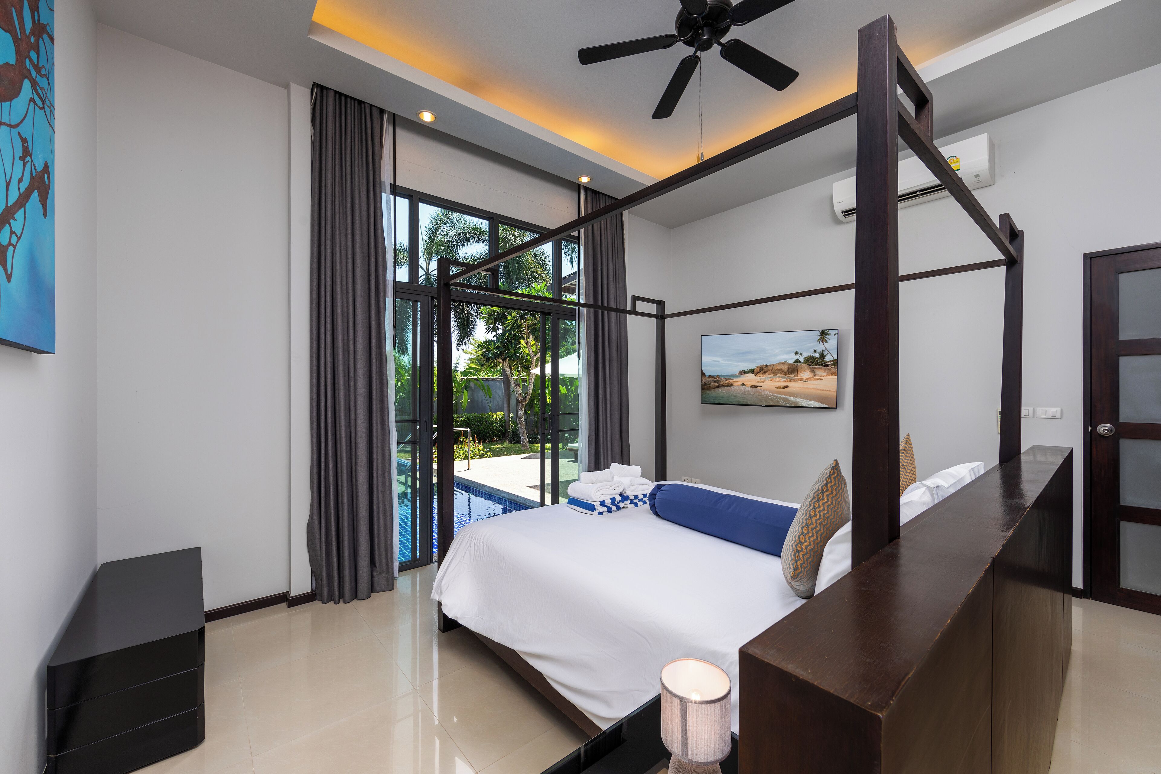 Standard Villa, 2 Bedrooms, Pool View | In-room safe, laptop workspace, iron/ironing board, free WiFi