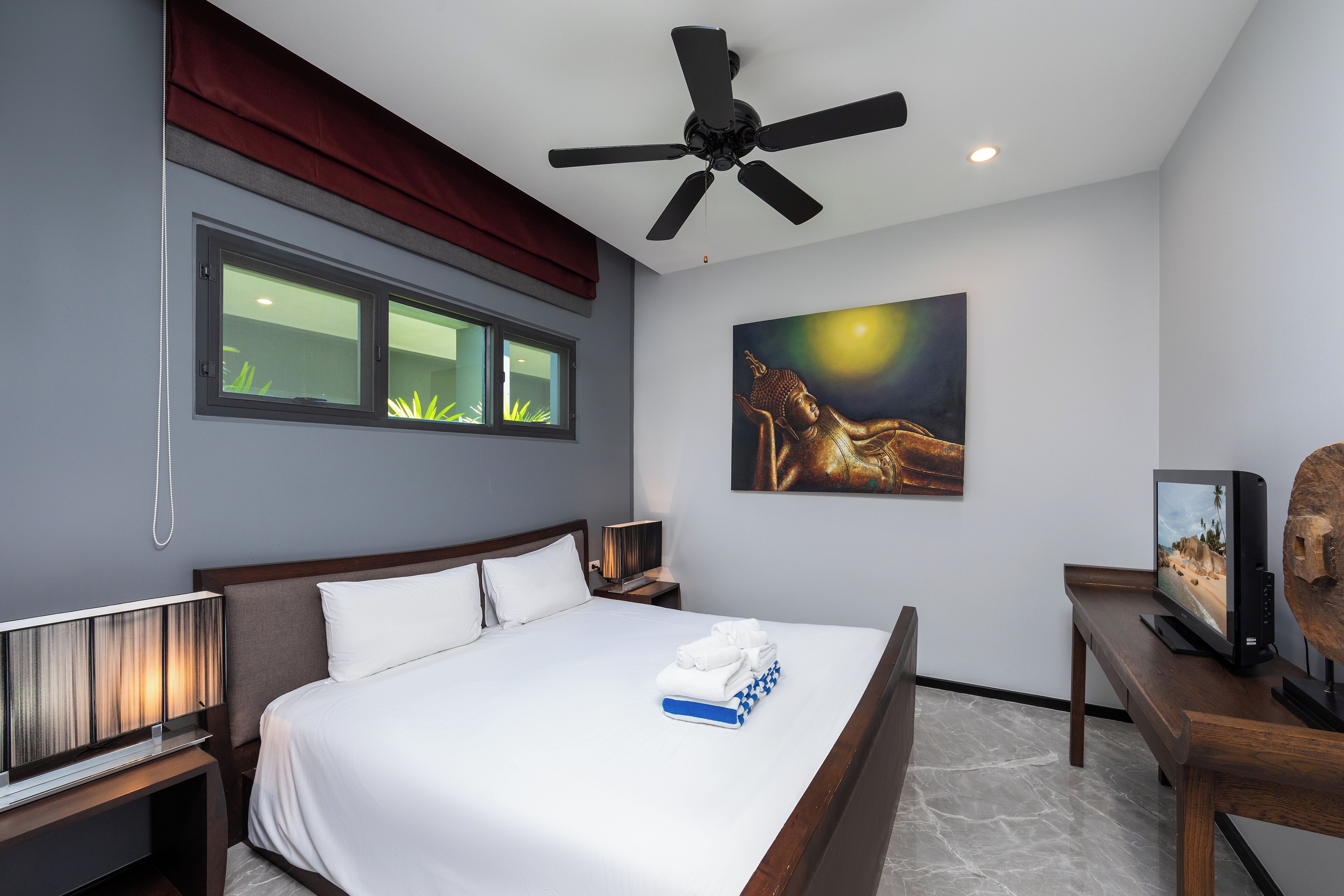 Basic Villa, 2 Bedrooms, Pool View | In-room safe, laptop workspace, iron/ironing board, free WiFi