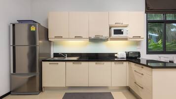 Vila Tradisional, 3 kamar tidur, pemandangan halaman | Dapur pribadi
