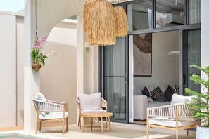 Romantic Villa, 2 Bedrooms, Pool View | Terrace/patio - Onyx Villas by TropicLook (Rawai)