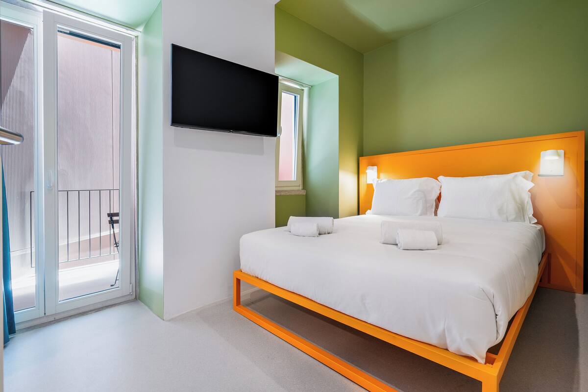 Kamar Double Klasik, balkon | Tirai kedap cahaya dan Wi-Fi gratis
