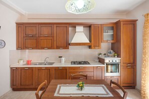 Fridge, oven, stovetop, dishwasher