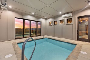 Indoor pool, a heated pool