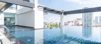 Cozy 1-bedroom studio with AC, fitness room in enchanting Phnom Penh