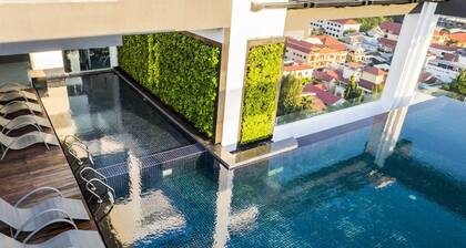 Cozy 1-bedroom studio with AC, fitness room in enchanting Phnom Penh