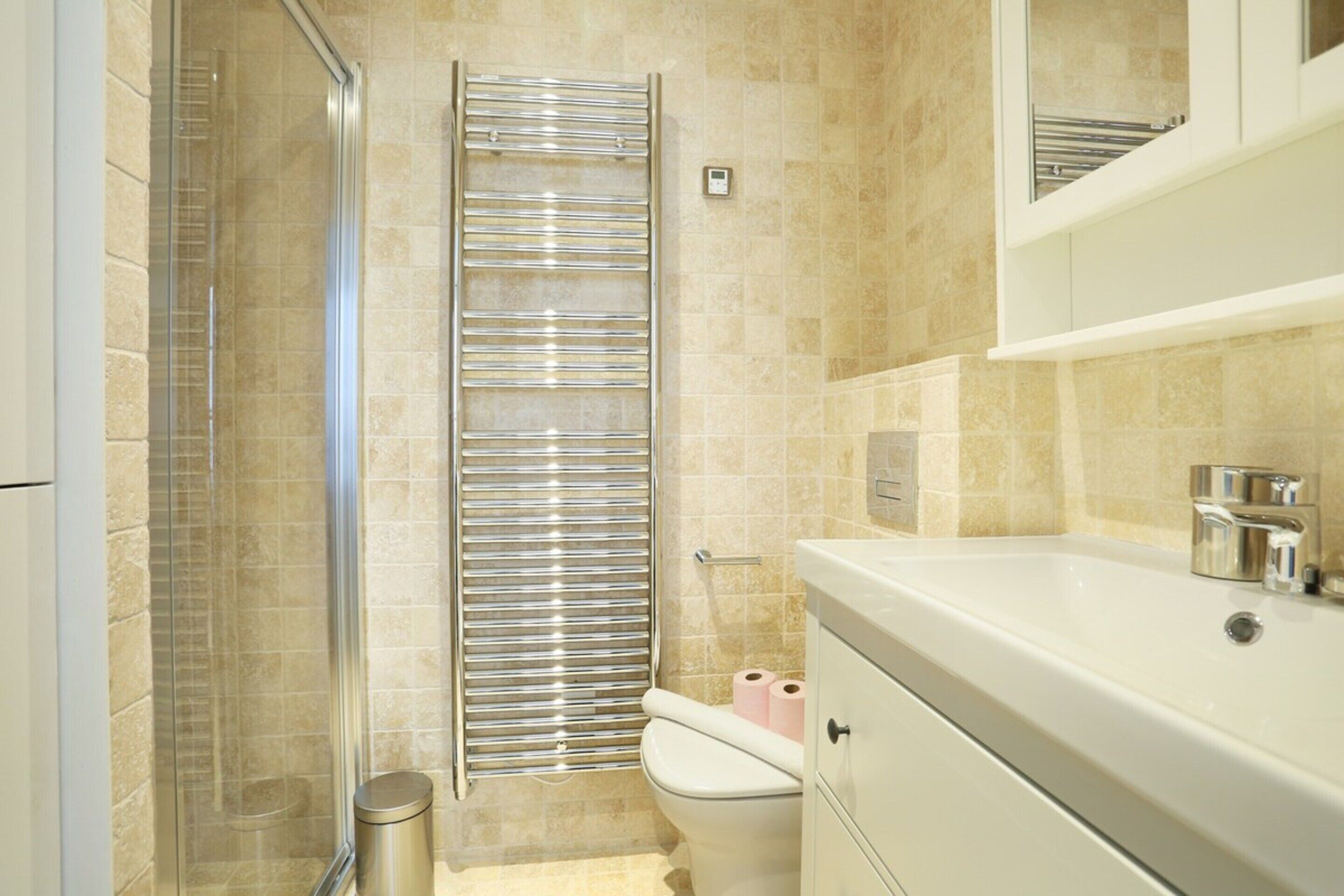Apartment | Bathroom | Hair dryer, soap, shampoo
