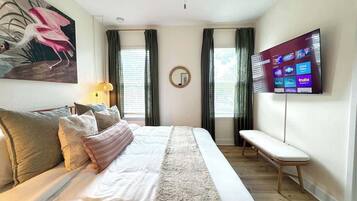 3 bedrooms, iron/ironing board, travel cot, WiFi