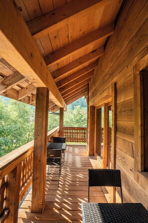 Terrace/patio - CHATEL: 10-person apartment at the foot of the ski/bike slopes (Châtel)