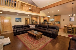 Smart TV, fireplace, DVD player, table football