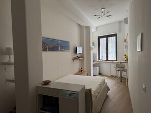 1 bedroom, iron/ironing board, travel crib, free WiFi