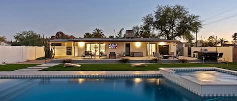 A heated pool