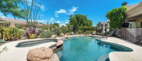 A heated pool