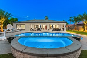 A heated pool - Desert Haven: Pool, SPA, Mini-Golf, and More (Indio)