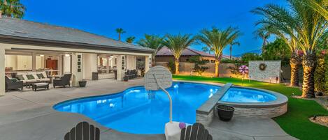 A heated pool