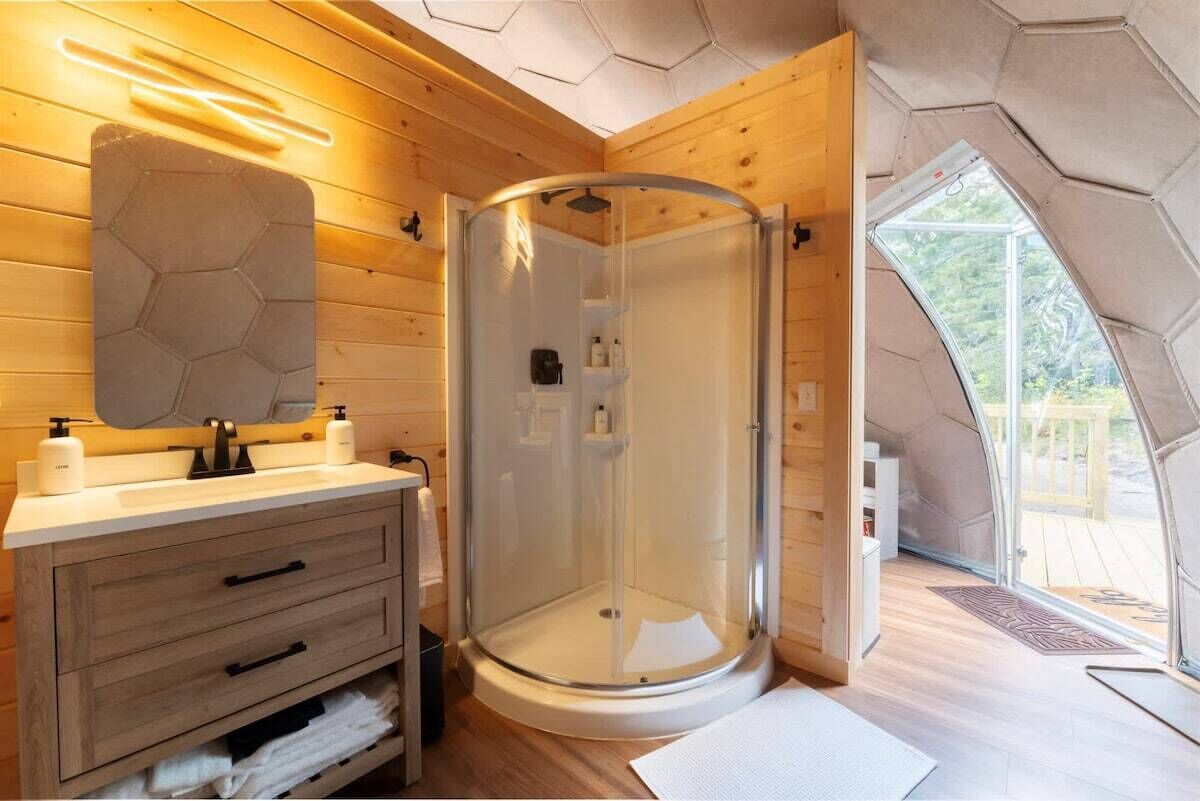 Shower, hair dryer