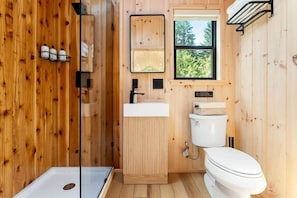 Shower, hair dryer