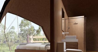 Gaia Nook-Mirror Dome with Private Bathroom