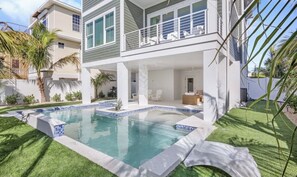 Pool - CHRISTMAS availability!NEW 7 bedroom Beach House, 1 minute to Beach!! (Bradenton Beach)