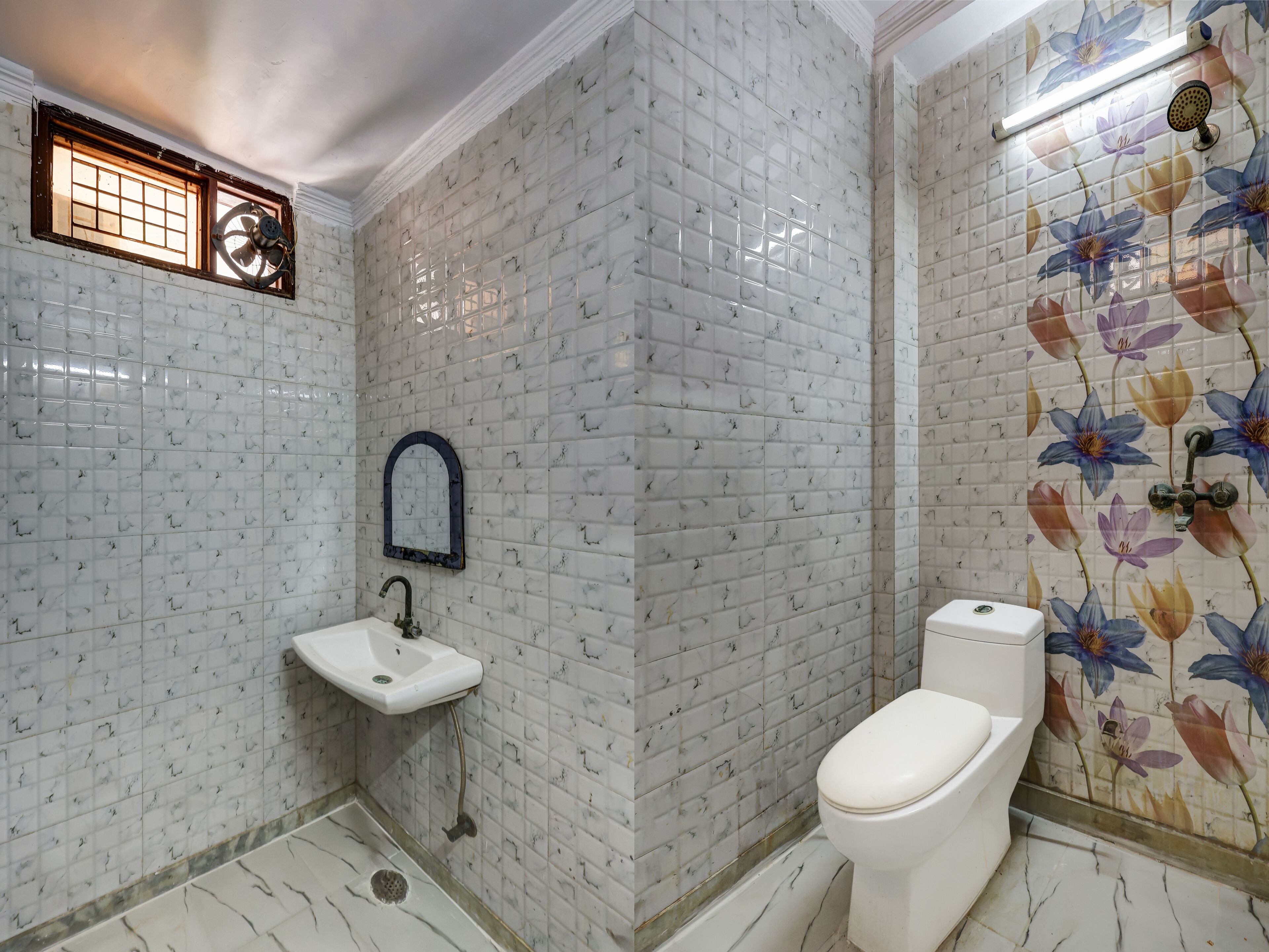 Chambre Double Deluxe | Salle de bain | Douche, articles de toilette gratuits, serviettes fournies, savon
