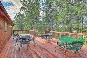 House (4 Bedrooms) | Interior - Furnished Deck, Black Hills View: 'lazy U' Retreat (Custer)