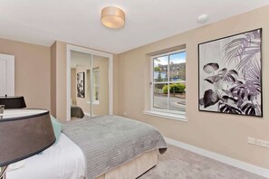 2 bedrooms, iron/ironing board, travel crib, WiFi