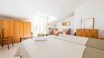 1 quarto, roupa de cama