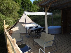 Tält Classic - balkong - sjöutsikt | Terrass/Patio