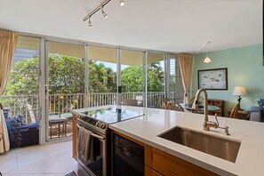 Condo, 2 Bedrooms | Private kitchen | Coffee/tea maker, fridge, oven, toaster - Kamaole Nalu, #202 2 Bedroom Condo (Kihei)