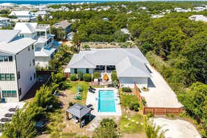 Exterior - Blue Mountain "Seaside Escape" 4BR Ranch with Private Pool, Golf Cart (Santa Rosa beach)