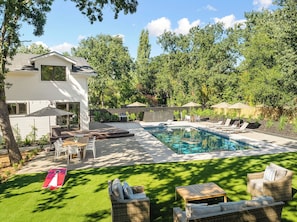 A heated pool