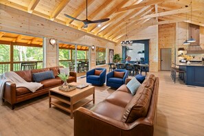 Fireplace, DVD player