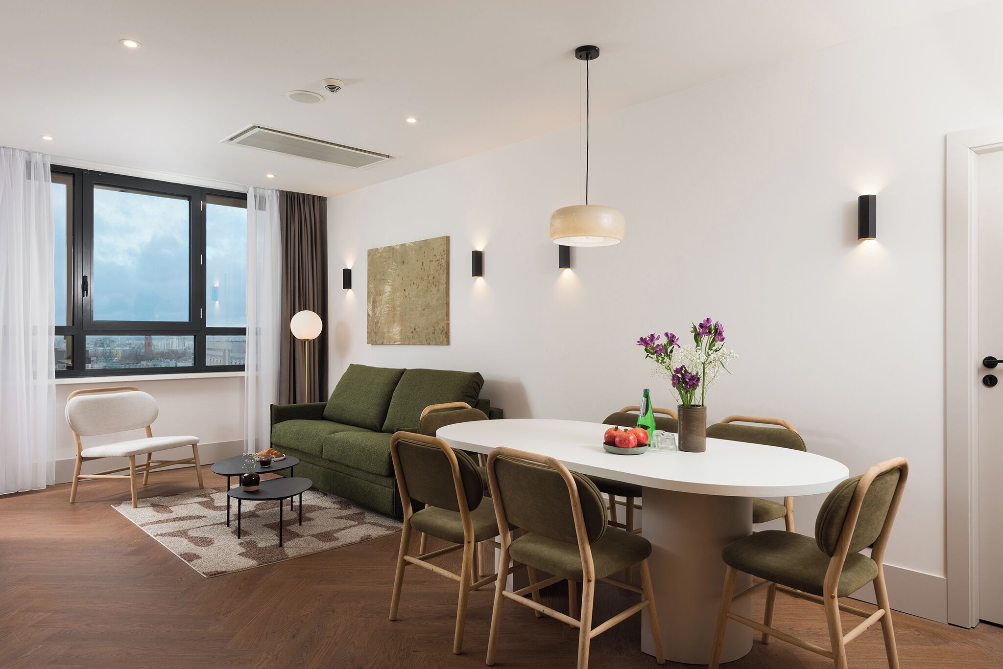 Apartment, 2 Bedrooms | Living area | 35-inch flat-screen TV with digital channels