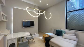 Senior-Apartment, 1 Doppelbett, Küche | Wohnzimmer