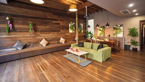 Signature Villa, 4 Bedrooms, Kitchen | Living room - Book and Bed-Jingan Temple (Shanghai)