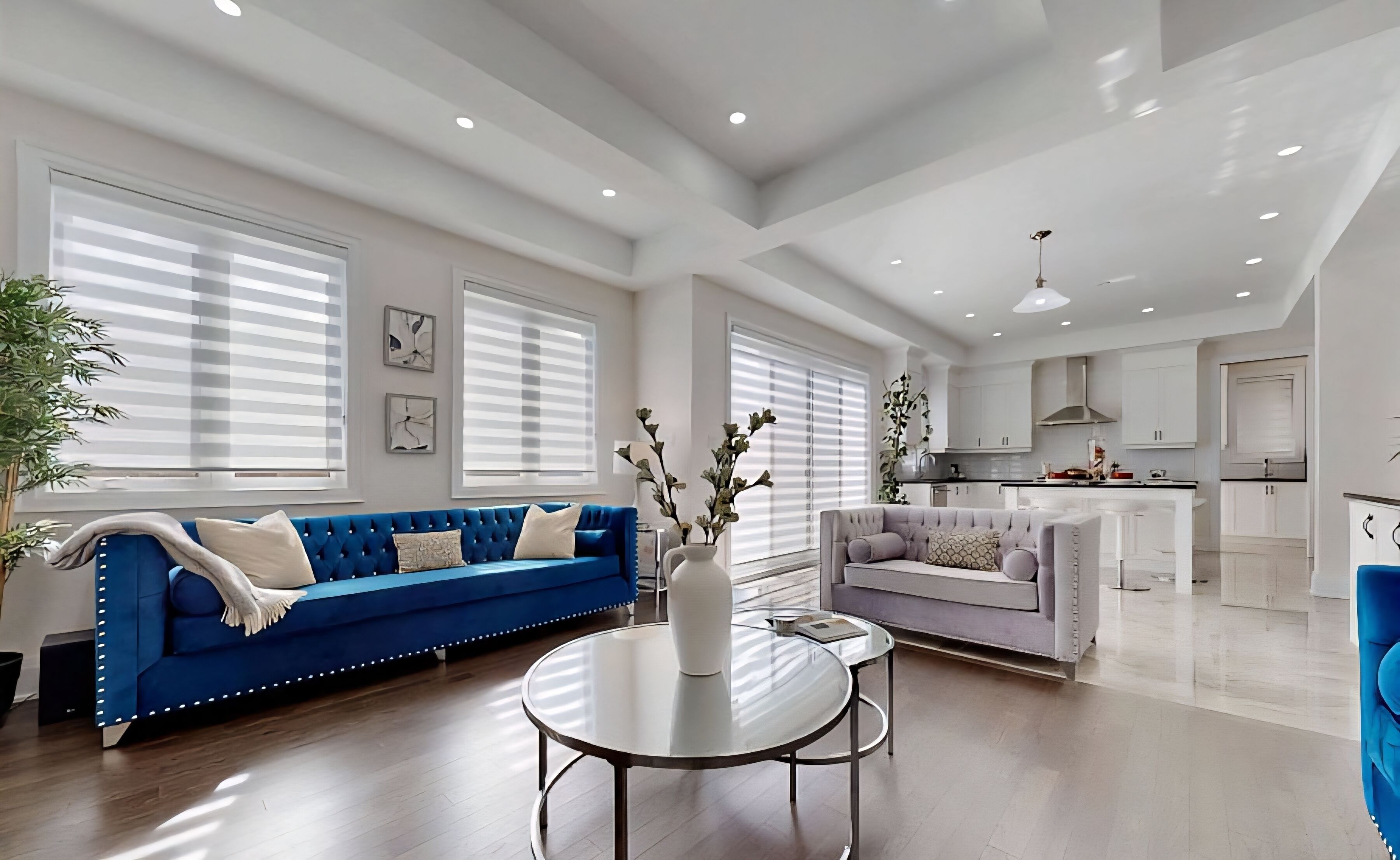 Smart TV, fireplace, printers