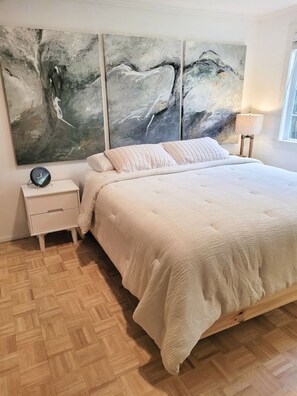 3 dormitorios, tabla de planchar con plancha, wifi y ropa de cama
