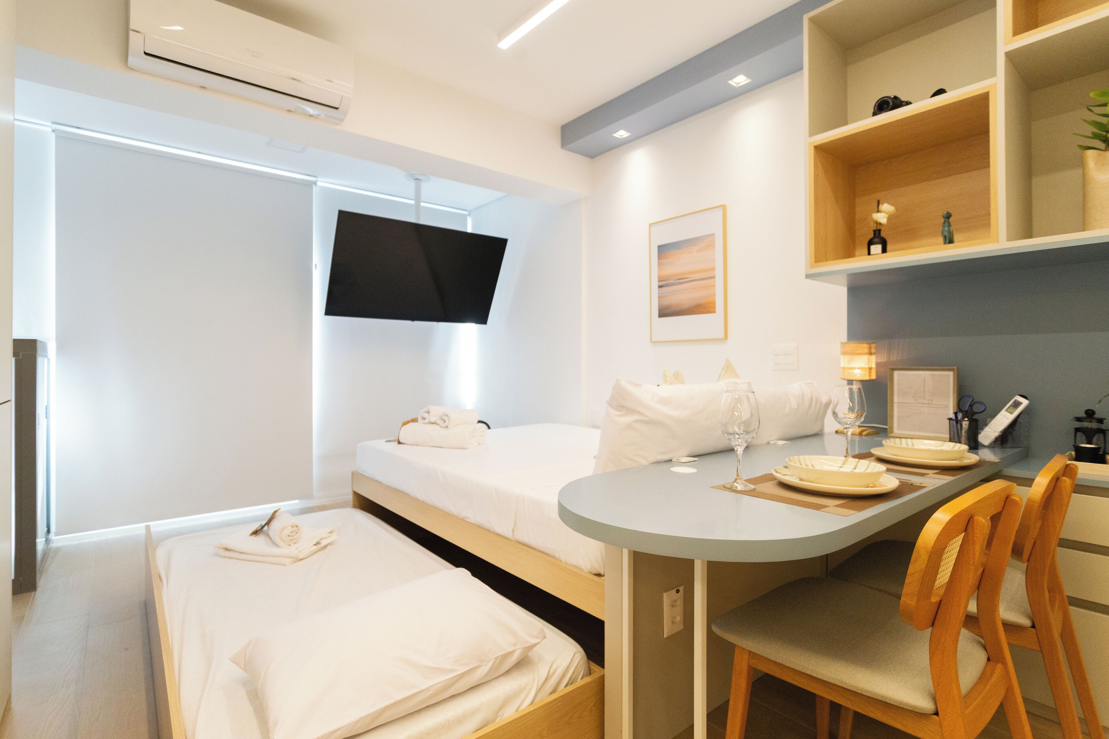 开间 | 遮光窗帘、熨斗/熨衣板、免费 WiFi