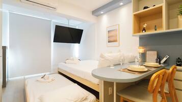 Studio | Pimennysverhot, silitysrauta/-lauta, ilmainen Wi-Fi