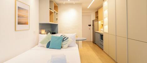 Blackout curtains, iron/ironing board, free WiFi