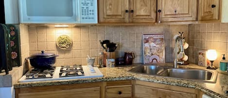 Microwave, oven, stovetop, dishwasher