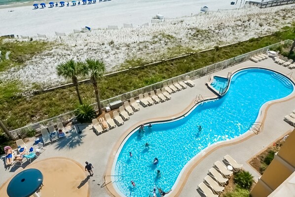 A heated pool