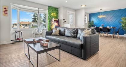 Pac-Man fun, pet-friendly comfort, and cozy vibes near Downtown Edmonton