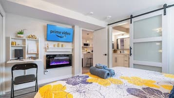 2 bedrooms, iron/ironing board, travel crib, free WiFi