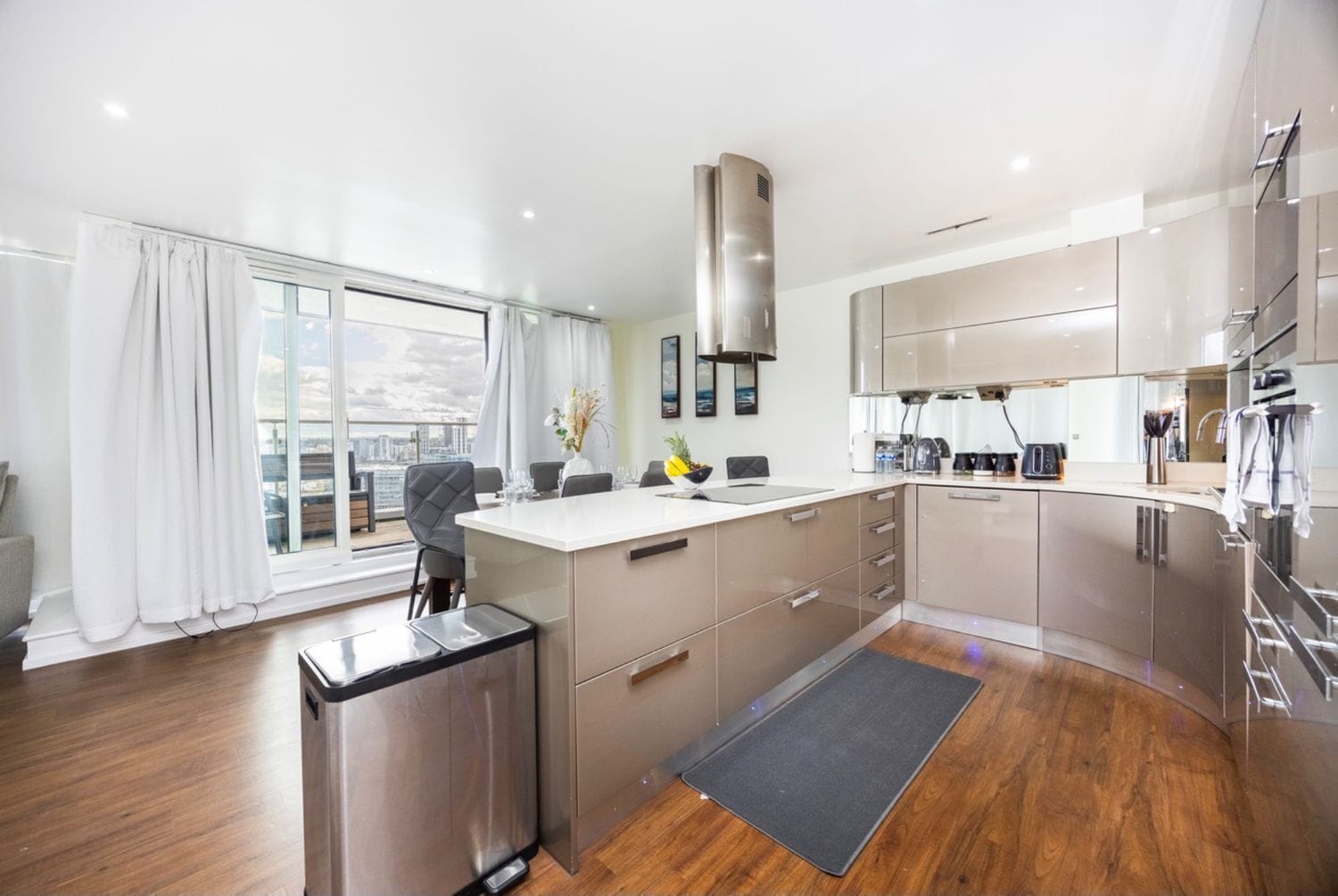 高級公寓, 露台, 城市景 | 私人廚房