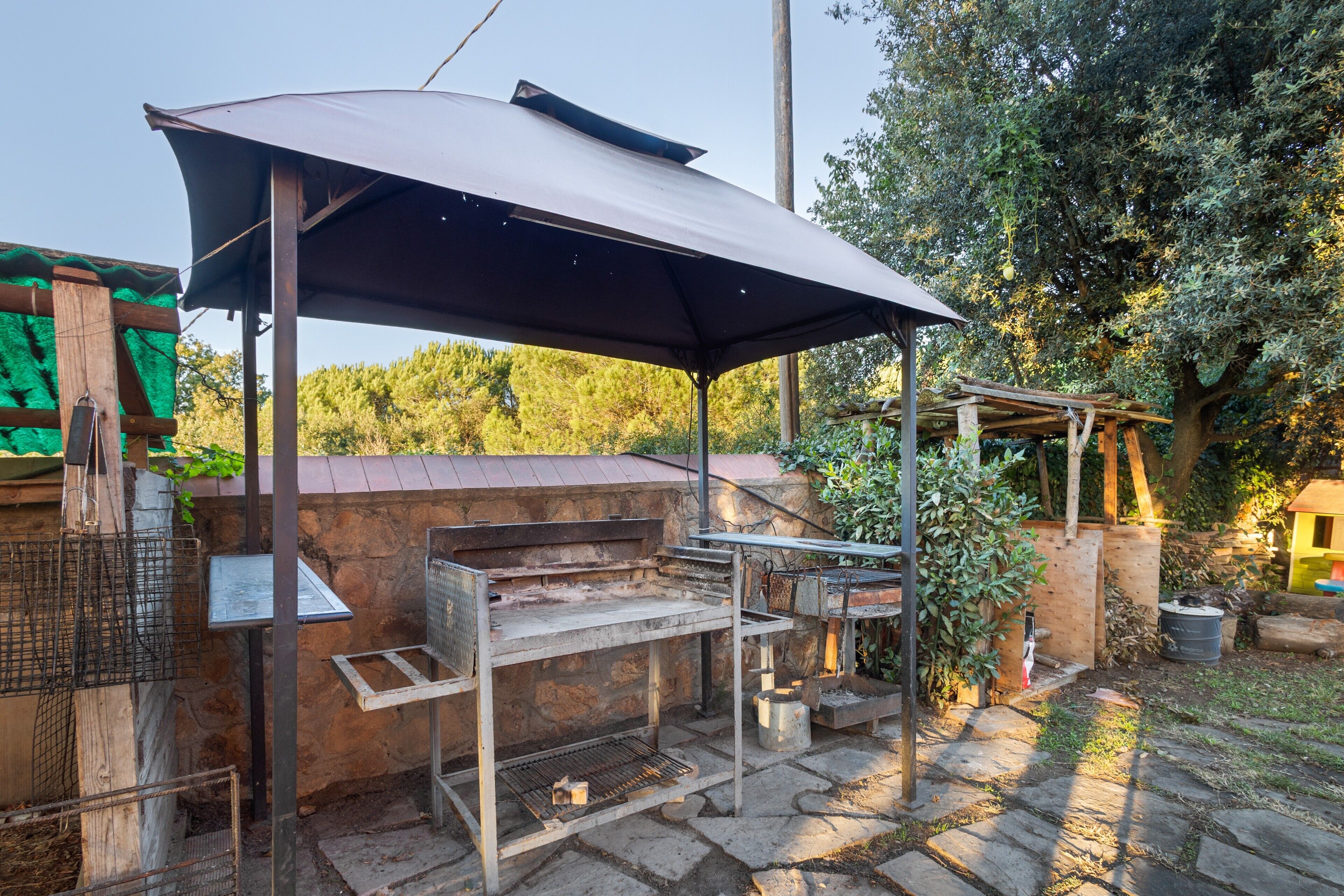 屋外ダイニングエリア